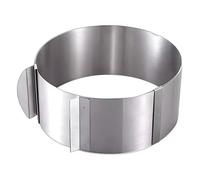 Moule réglable de Gâteau en Inox Rond Pâtisserie Cercle Mousse Cadre