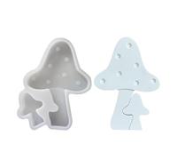 Moule Résine Champignon | Moule En Silicone Champignon,Ustensile de Cuisine Résistant à la Chaleur pour Décorations Savons Confiseries et Bonbons Gélifiés