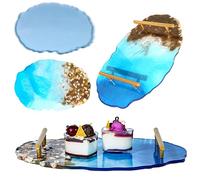 Moule Resine Epoxy Sous-verre Moule Silicone Resine Epoxy Grand Plateau DIY Silicone Pour Moulage Epoxy Resin Kit Complet