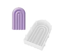 Moule réutilisable de fabrication de bougies en silicone de qualité alimentaire avec des cristaux, des arcs-en-ciel, des ponts, pour la décoration de la maison, moule décoratif en silicone arc-en-ciel