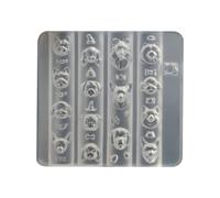 Moule réutilisable en silicone pour nail art, pour sculpture de chien, accessoires de décoration de manucure faits à la main, pochoirs pour femmes, moule de décoration réutilisable en forme de chien