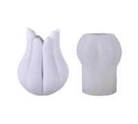 Moule réutilisable en silicone pour récipients en résine époxy et plâtre - Facile à démouler - Design flexible - Cadeau réutilisable