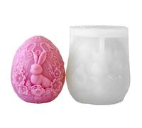 Moule réutilisable en silicone pour œufs de lapins de Pâques, idéal pour les cadeaux faits à la main et les ateliers d'artisanat à la maison