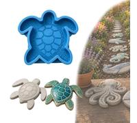 Moule Réutilisable pour Jardin sur Le Thème de l'Océan，D | Pas Japonais Tortue En Silicone De, Moule En Béton Pour Bricolage Pour Allées De Jardin, Cours Et Décorations Extérieures