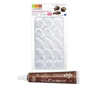Moule rigide pour fritures en chocolat + 1 Stylo chocolat Scrapcooking