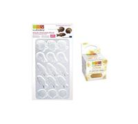 Moule rigide pour fritures en chocolat + paillettes dorées