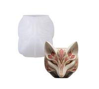 Moule robuste en silicone en forme de renard pour la fabrication de pots de fleurs décoratifs en résine, bijoux, projets d'artisanat, moule de jardinière en béton renards