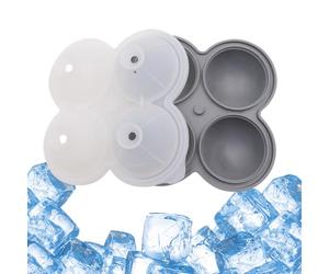 Moule rond en forme de boule de glace | Silicone de qualité alimentaire facile à démouler - Moule à glaçons sphérique, pour cocktail whisky, bière, café, eau, jus, boisson, maison, cuisine