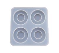 Moule rond en résine époxy et cristal de silicone avec poignée de tiroir - Outil de fabrication de décorations faites à la main pour la décoration de gâteaux