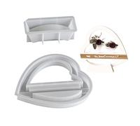 Moule rond en silicone en forme de cœur pour la fabrication de bijoux - Ajoute une touche de plaisir à n'importe quelle pièce ou projet d'artisanat - Texture en silicone de qualité alimentaire