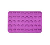 Moule rond en silicone époxy avec double trou de suspension pour pendentif en résine - Grand plateau