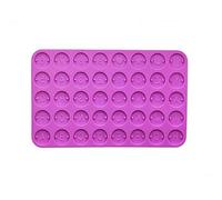 Moule rond en silicone époxy avec double trou de suspension pour pendentif en résine - Grand plateau