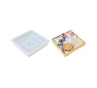 Moule rond en silicone pour décoration de la maison en résine époxy, motif ondulations d'eau, plaque de présentation en silicone faite à la main, fournitures artisanales
