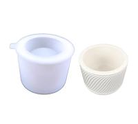 Moule rond en silicone pour plantes grasses, béton, pot de fleurs, vase, plâtre, ciment et argile, support pour pot de fleurs en résine
