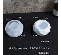 Moule Rond En Silicone Pour Pot De Fleurs Succulentes,Boîte De Rangement,Moules En Résine Xy,Gypse,Ciment,Bougeoir,Élection - Type B-01 7 55g