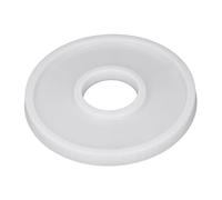 Moule rond en silicone pour projets de résine et de béton, avec rainures et trous pour un démoulage facile, design durable et réutilisable