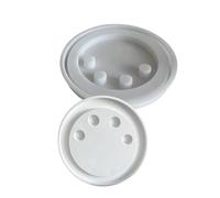 Moule rond en silicone robuste pour supports de béton uniques - Accessoire pour décoration d'intérieur