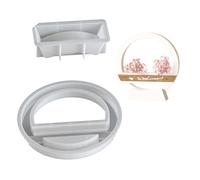 Moule rond multifonction en silicone avec breloque en forme de cœur