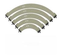 Moule rond pour le travail du bois pour arrondir les coins intérieurs et extérieurs, compatible avec les rayons R100/R150/R200/R250/R300, outil de gabarit en plastique pour la coupe de garde-robe et