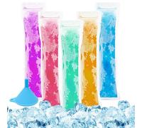 Moule Sacs Popsicle Pochettes,100pc Sacs Popsicle, BPA Free avec Un Entonnoir, Moule à Glace, Tube Glace à l'eaupour Yaourt, Bonbons glacés Party Favors (100PC)