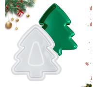 Moule sapin de Noël Outil de bricolage des fêtes réutilisable en silicone | Moule Créatif pour Plateau à Bijoux de Noël pour , débutants, propriétaires ole à la