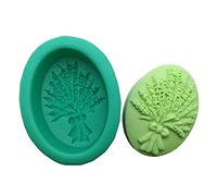 Moule Savon Moules de savon lavande Fleurs Forme Silicone Moule for gâteau Pudding gelée Dessert Moule à chocolat Moule à la main Savon Madmade Colle Moule A Savon