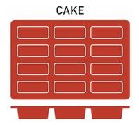 Moule Silicone 12 Cakes 80x30 mm Pujadas G