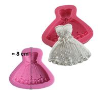 Moule Silicone 3d Robe Princesse Pour Pâte À Sucre Cake Design Décoration Gateau