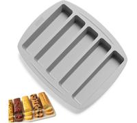 Moule Silicone 5 Mini Cakes Apéritifs Compatible Cake Factory Armature Rigide Empreintes Rectangulaires Sans BPA