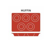 Moule Silicone 5 Muffins Ø 80 mm Pujadas