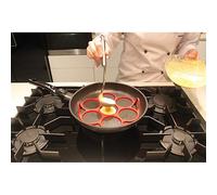 Moule silicone 7 blinis pancakes pour poêle noir Patisse