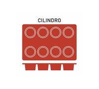 Moule Silicone 8 Cylindres Ø 60 mm