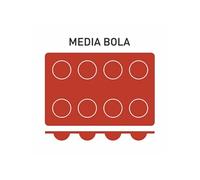 Plat / moule Pujadas Moule Silicone 8 Demi Sphères Ø 60 mm