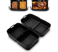 Moule Silicone Accessoires Air Fryer pour Ninja 10.4l AF500EU,3 Moules en Silicone (1 x 10,4 l, 2 x 5,2 l), Lavables au Lave - Vaisselle, Réutilisables