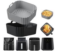 Moule Silicone Air Fryer, adapté aux modèles Philips 2000 6,2 L, Ninja Max Pro 6,2 L AF180EU, Ninja AF140EU, Convient pour COSORI, Dimensions 8 * 20 * 22 cm, d'une capacité de 4,7 à 6,5 L.