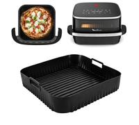 Moule Silicone Air Fryer Friteuse pour Moulinex Easy Fry XL Surface & Pizza 4L, Plat Air Fryer Accessoires pour Moulinex AL4018F0, Moule Air Fryer Réutilisable Panier pour Airfryer Grande Capacité