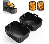 Moule Silicone Air Fryer pour Ninja Double Stack XL SL400EU 2 Paquet Foodi Max AF500EU AF400EU AF300EU AF451EU Accessoires