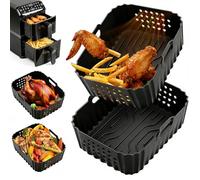 Moule Silicone Air Fryer pour Philips Vertical Duo 10L, Moule Air Fryer pour Philips Serie 4000 NA460/00, Réutilisable Plat Airfryer pour réunions de Famille/Amis, Fêtes, Party