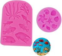 Moule Silicone, Algue Etoile de Mer Coquillage Vendos85
