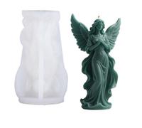 Moule Silicone Bougie Moule en silicone 3D for bougies, ailes de déesse, aromathérapie, savon, plâtre, décoration d'intérieur, réutilisable(Color-02)