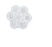 Moule Silicone Bougie Moule en silicone poreux forme de fleur for la Saint-Valentin, 1 pièce, for aromathérapie, décoration gâteau