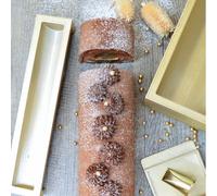 ScrapCooking Moule silicone Bûche de Noël 2970 25 cm Doré