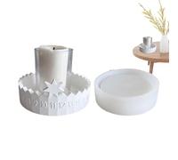 Moule Silicone Compte À Rebours | Moule De Bougeoir De Noël Festival | Décorations Saisonnières Creative Artisanat | Pour Maison Dortoir Balcon Intérieur Voiture Bureaux