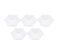 Moule silicone cristal 5 pièces, moule fleur pour savon DIY, décoration artisanale - Réutilisable et non toxique, parfait pour cadeaux personnalisés et activités manuelles en