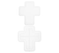Moule Silicone Croix pour Bougie, Chandelier DIY, Plâtre et Cire | Démoulage Facile, Usage Créatif pour Loisirs DIY, Blanc, Silicone Réutilisable pour Débutants et Artisans