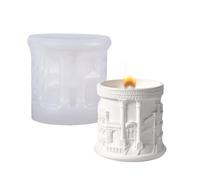 Moule Silicone En Forme Rue Romaine Polyvalente Pour Les Contenants Bougies D'art En Résine Projets D'artisanat Faciles Conceptions Version Réutilisable Plâtre Roman Street Moule
