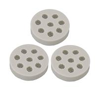 Moule Silicone Framboise, Flexible, Gris, 3 Pièces - Démoulage Facile, Résistant à la Chaleur, Pour Pâtisserie et Chocolat