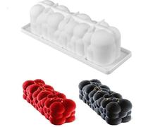 Moule silicone gâteau forme bûche de noël nuage boule , pâtisserie 3D Anti adhérent, Moule à manqué original silicone de qualité Pro