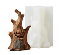 Moule Silicone Halloween Décor Réutilisable Fantôme et Souche d'Arbre