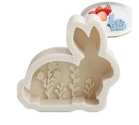 Moule Silicone Lapin - Pâques Résine Flexible, Décoration polyvalente Pâques, Moule Artisanat Bricolage, Pâques, Lapin Décoration Silicone Résine | Pour Art